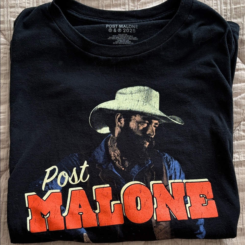 Post Malone Black Graphic T-Shirt